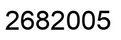 Number 2682005 black image