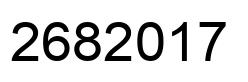 Number 2682017 black image