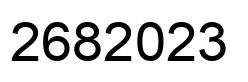 Number 2682023 black image