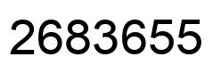 Número 2683655 imagen negro
