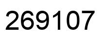 Number 269107 black image