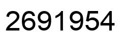 Número 2691954 imagen negro
