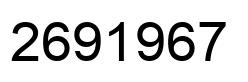 Number 2691967 black image
