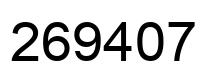 Número 269407 imagen negro