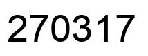 Number 270317 black image