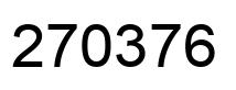 Número 270376 imagen negro