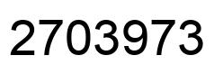 Number 2703973 black image