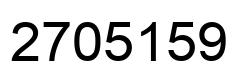 Número 2705159 imagen negro