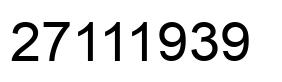 Número 27111939 imagen negro