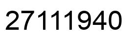 Número 27111940 imagen negro
