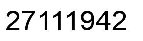 Número 27111942 imagen negro