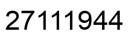 Número 27111944 imagen negro