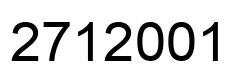Número 2712001 imagen negro