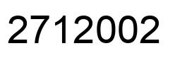 Número 2712002 imagen negro