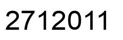 Número 2712011 imagen negro