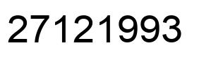 Número 27121993 imagen negro