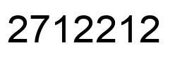 Number 2712212 black image