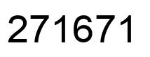 Number 271671 black image