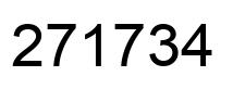 Number 271734 black image