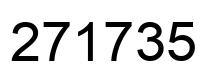 Number 271735 black image