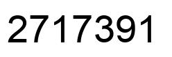 Number 2717391 black image