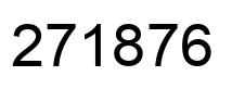 Number 271876 black image