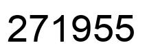 Number 271955 black image