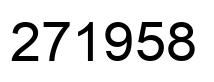 Number 271958 black image