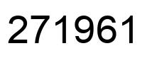 Number 271961 black image
