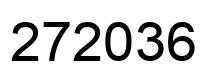 Number 272036 black image