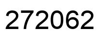 Number 272062 black image