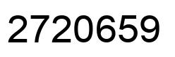 Number 2720659 black image