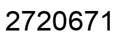 Number 2720671 black image