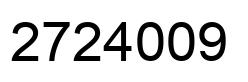 Number 2724009 black image