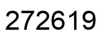 Number 272619 black image