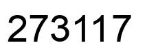 Number 273117 black image