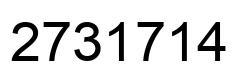 Número 2731714 imagen negro