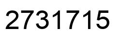 Número 2731715 imagen negro