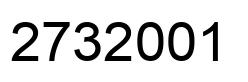Número 2732001 imagen negro
