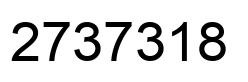 Number 2737318 black image