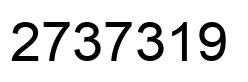 Number 2737319 black image