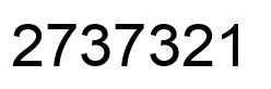 Number 2737321 black image