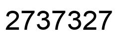 Number 2737327 black image