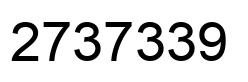 Number 2737339 black image