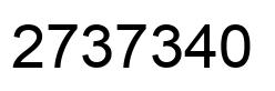 Number 2737340 black image