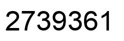 Number 2739361 black image