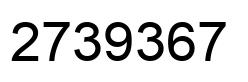 Number 2739367 black image
