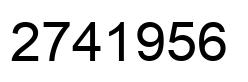 Número 2741956 imagen negro