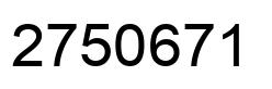 Number 2750671 black image