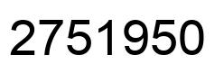 Número 2751950 imagen negro